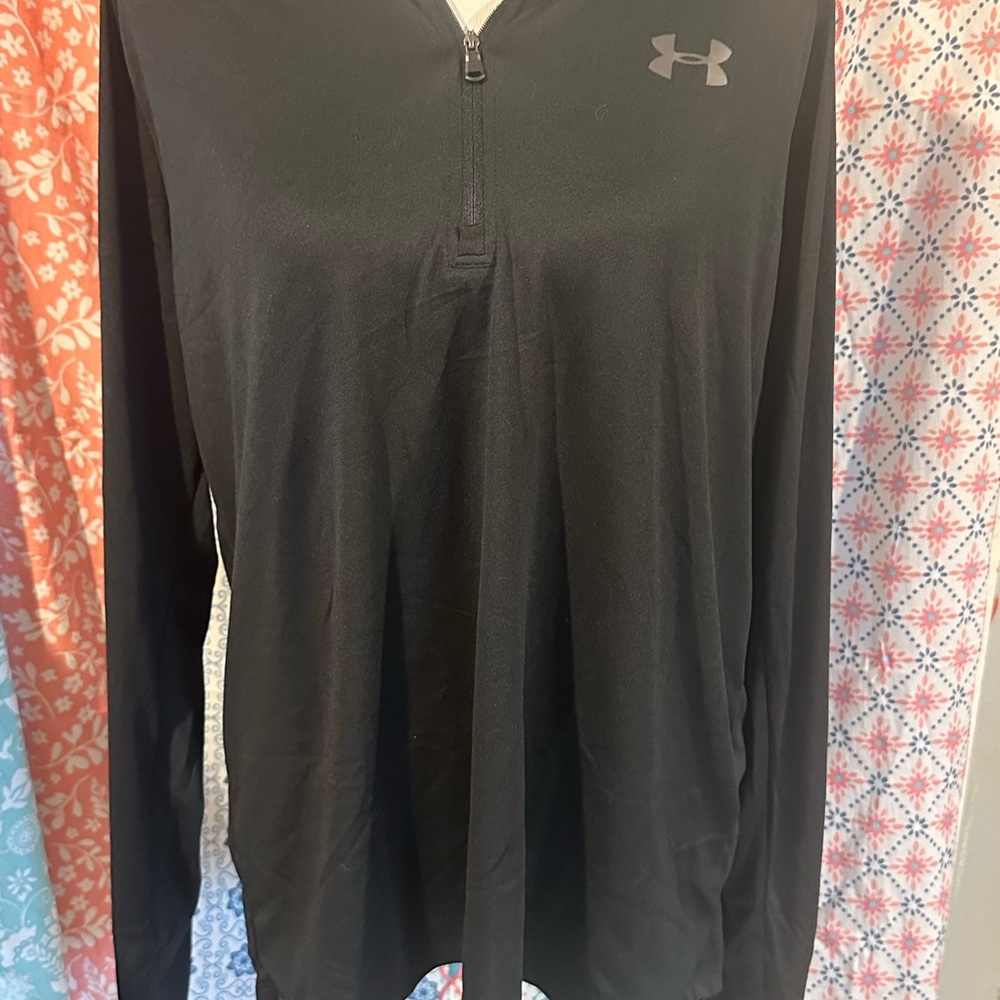 Under Armour Black Quarter Zip Pullover